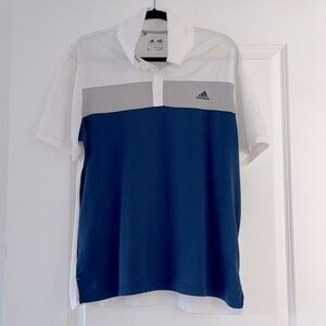 Men’s Large Colorblock Adidas Golf Shirt